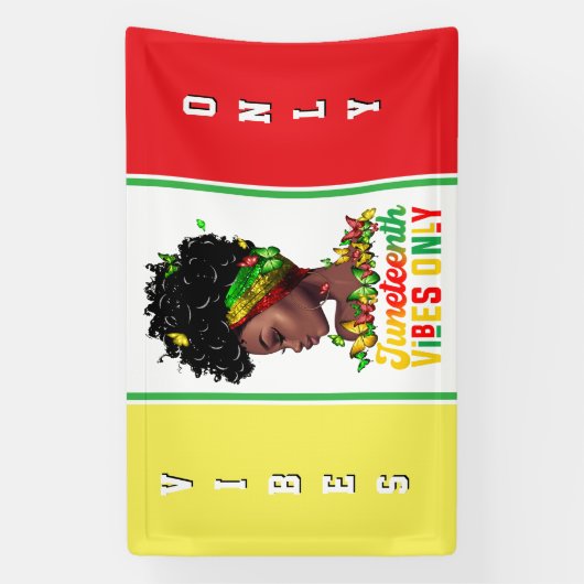 Juneteenth-spandoek Spandoek (Verticaal)