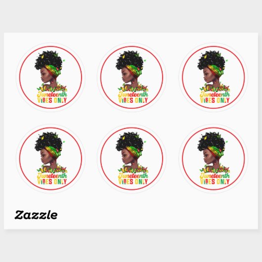 Juneteenth Stickers (Vel)