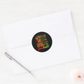 Juneteenth Storm Black Geschiedenis Maand Ronde Sticker (Envelop)