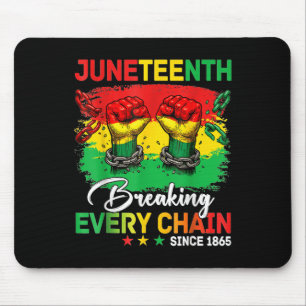 Juneteenth T-shirt – Elke keten doorbreken sinds 1 Muismat
