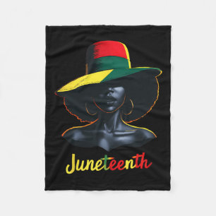 Juneteenth T-shirts Dames Fleece Deken