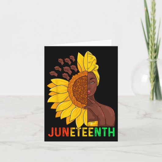 Juneteenth T-shirts Dames Juneteenth Dames Zonnebl Kaart (Voorkant)
