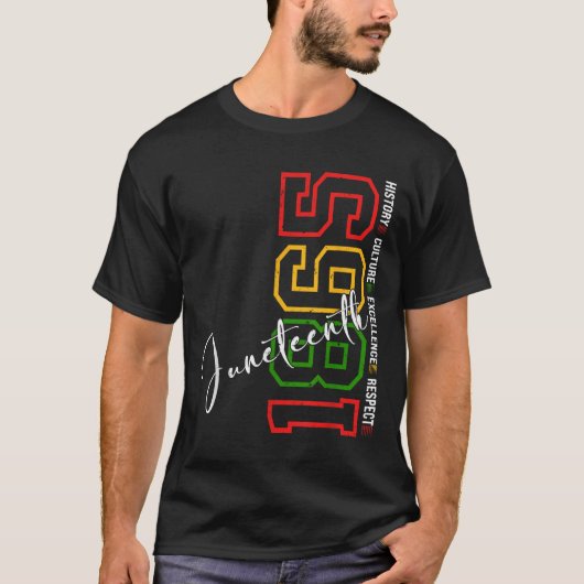 Juneteenth T-shirts Vrouwen Mannen Afro-Amerikaans (Voorkant)