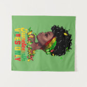 Juneteenth Tapijt Wandkleed (Voorkant (horizontaal))