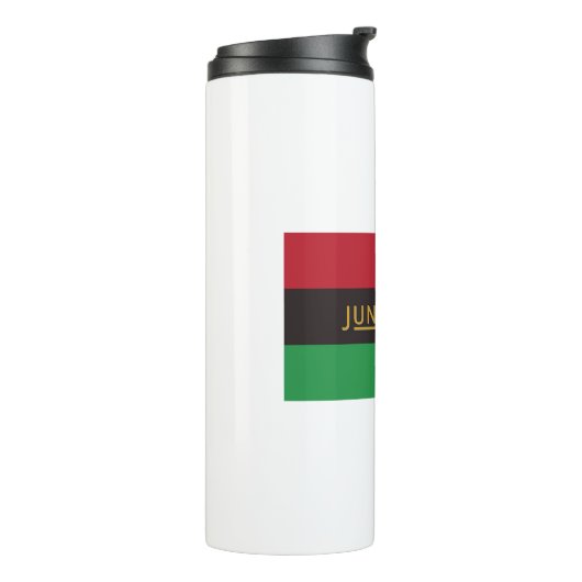 juneteenth thermosbeker (Gedraaid links)