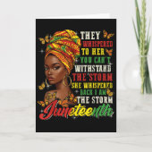 Juneteenth They Whispered To Her You Cannot Withst Kaart (Voorkant)