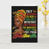 Juneteenth They Whispered To Her You Cannot Withst Kaart (Gele Bloem)
