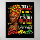 Juneteenth They Whispered To Her You Cannot Withst Poster (Voorkant)