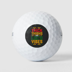 Juneteenth Thick Locd Vibes African American Golfballen