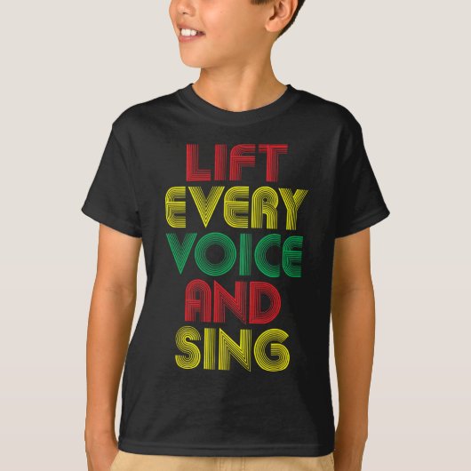Juneteenth Til elke Stem Zing Maand van de Zwarte T-shirt (Voorkant)