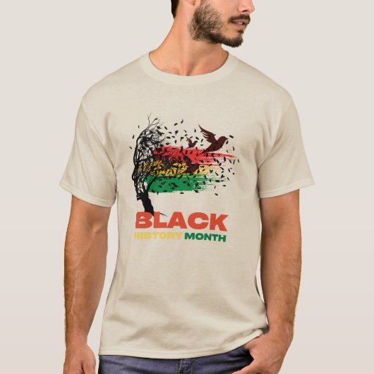 Juneteenth Tree African Root Afro Trots Zwart Juni T-shirt (Voorkant)