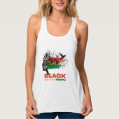 Juneteenth Tree African Root Afro Trots Zwart Juni Tanktop (Voorkant)