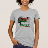 Juneteenth Tree African Root Proud Black Geschiede T-shirt (Voorkant)