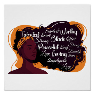 Juneteenth tshirt Zwart Geschiedenis t-shirt Z Perfect Poster