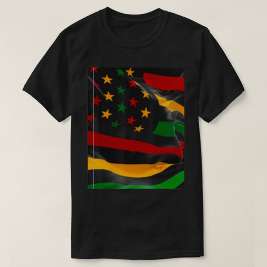 Juneteenth u201CFreedom Day Flagu201D Black Histor T-shirt (Design voorkant)