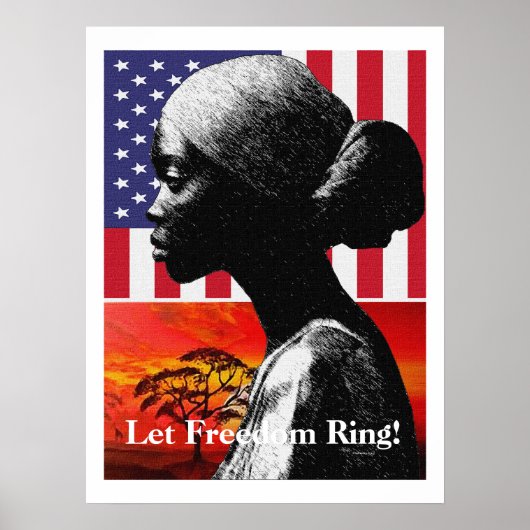 Juneteenth Urban Rhythm: Afrocentrisch Giclee-Post Poster (Voorkant)