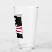 Juneteenth US Black History Red White Blue Glas (Links)