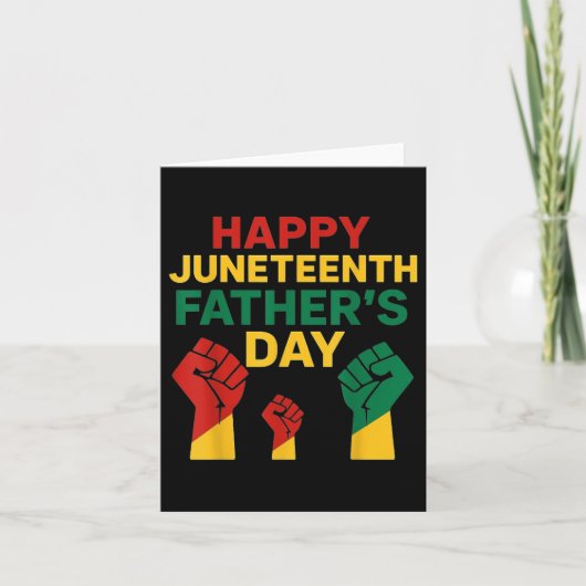 Juneteenth Vaderdag Black Pride-viering,da Kaart (Voorkant)