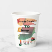 Juneteenth van kettingen naar verander Papieren be Bekers (Voorkant)