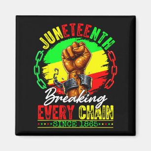 Juneteenth verbreekt elke keten sinds 1865 mannen magneet
