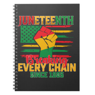 Juneteenth verbreekt elke keten sinds 1865 notitieboek