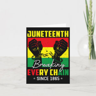 Juneteenth verbreekt elke keten sinds 1865 Zwart F Kaart