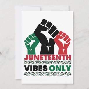 Juneteenth vibes alleen melanine mannen vrouwen ki kaart