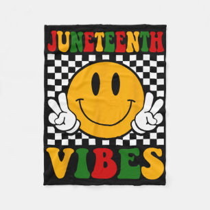 Juneteenth Vibes Boys Girls Kinder zwarte Afrikaan Fleece Deken