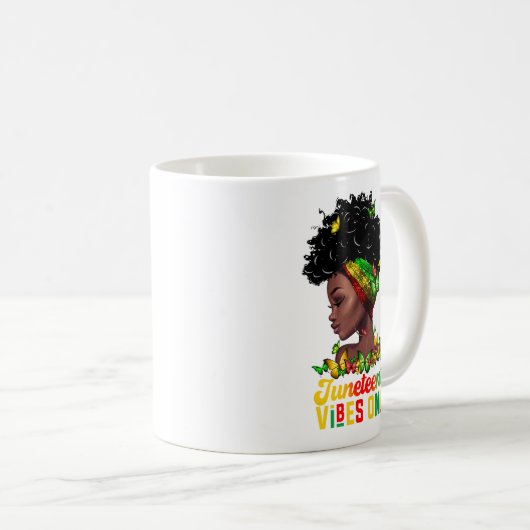 Juneteenth Vibes Coffee Mok (Voorkant rechts)