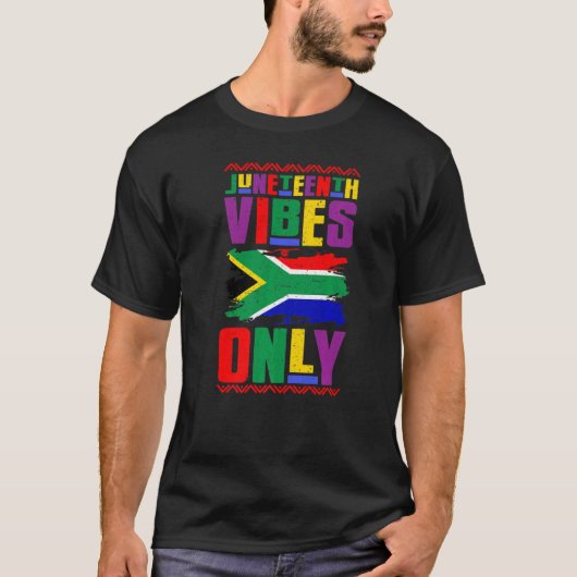 Juneteenth Vibes only from 1865 Afro American Bla T-shirt (Voorkant)