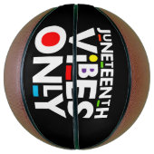 Juneteenth Vibes Only Melanin Black Magic Basketbal (Verticaal)