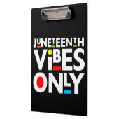 Juneteenth Vibes only Melanin Black Magic Klembord (Links)
