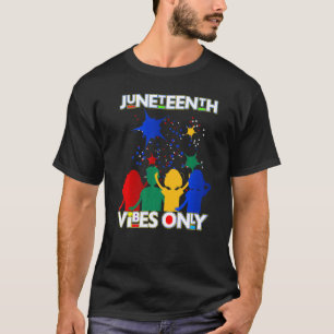 Juneteenth Vibes only South Africa Black Mannen Wo T-shirt