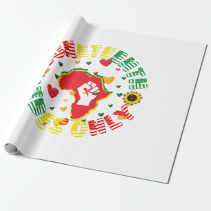 Juneteenth Vibes vieren alleen vrijheid! Cadeaupapier