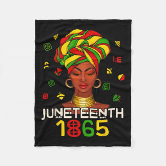 Juneteenth Vier Afro-Amerikaanse Vrijheidsdag Fleece Deken