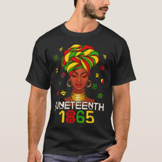 Juneteenth Vier Afro-Amerikaanse Vrijheidsdag T-shirt