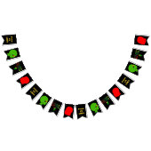 Juneteenth Vier Vrijheid Solidariteit 1865 Vlaggetjes (Alle)