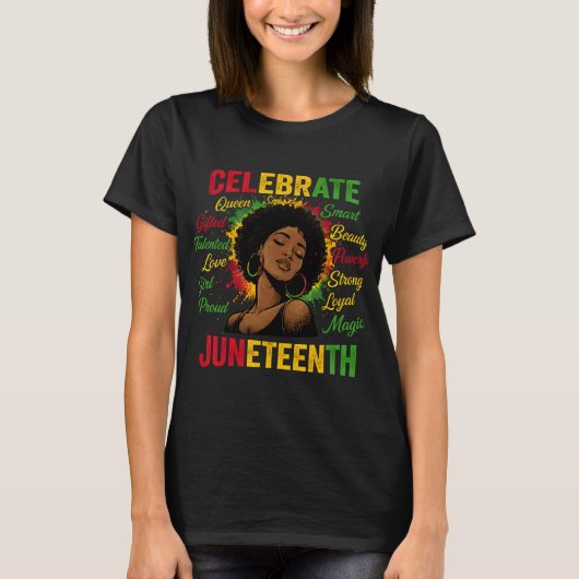Juneteenth vieren t-shirt (Voorkant)