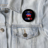Juneteenth Vieren Vrijheid Rood Wit Blauw Gratis B Ronde Button 5,7 Cm (In situ)