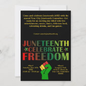 Juneteenth Vieren Vrijheid Solidariteit Evenement Feestdagenkaart (Voorkant)