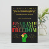 Juneteenth Vieren Vrijheid Solidariteit Evenement Feestdagenkaart (Staand voorkant)
