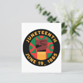 Juneteenth-viering Herdenking van vrijheid en (Staand voorkant)