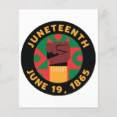 Juneteenth-viering Herdenking van vrijheid en (Achterkant)