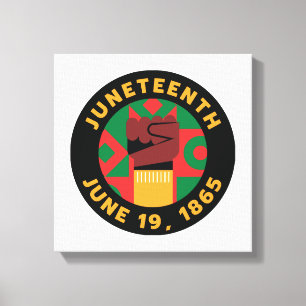 Juneteenth-viering  Herdenking van vrijheid en  Canvas Afdruk