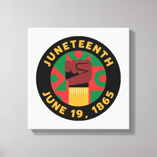 Juneteenth-viering Herdenking van vrijheid en Canvas Afdruk (Voorkant)
