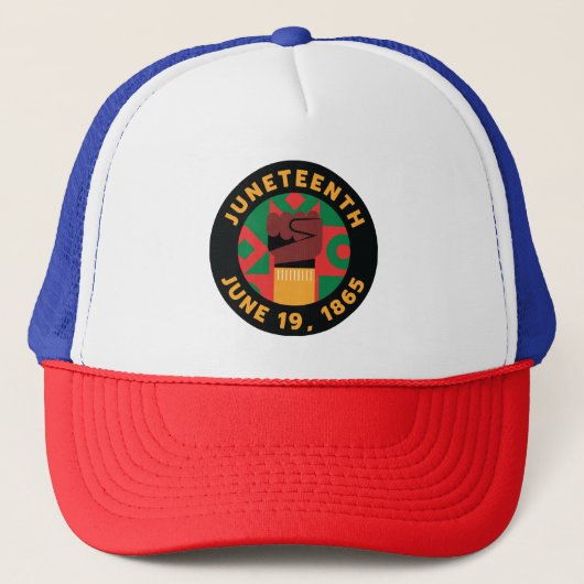 Juneteenth-viering Herdenking van vrijheid en Trucker Pet (Voorkant)
