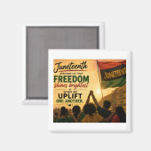 Juneteenth-viering Magneet (Voorkant / Achterkant)