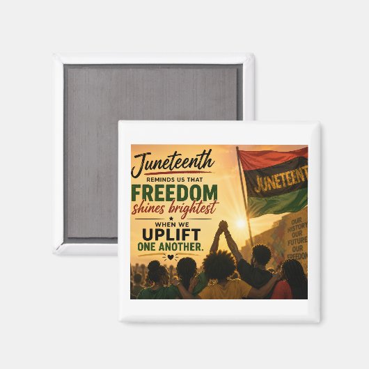 Juneteenth-viering Magneet (Voorkant / Achterkant)