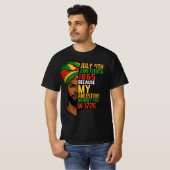 Juneteenth viering van de zwarte vrijheid 1865 t-shirt (Voorkant volledig)