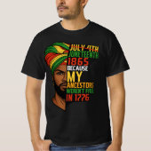 Juneteenth viering van de zwarte vrijheid 1865 t-shirt (Voorkant)
